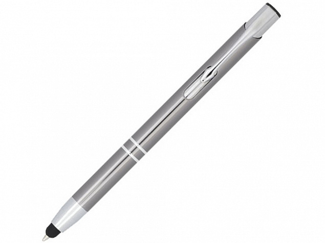 Ручка-стилус металлическая шариковая «Moneta» с анодированным покрытием с логотипом в Ставрополе заказать по выгодной цене в кибермаркете AvroraStore