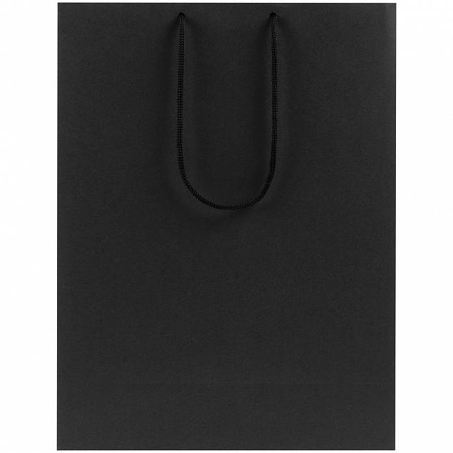 Пакет бумажный Porta XL, черный с логотипом в Ставрополе заказать по выгодной цене в кибермаркете AvroraStore