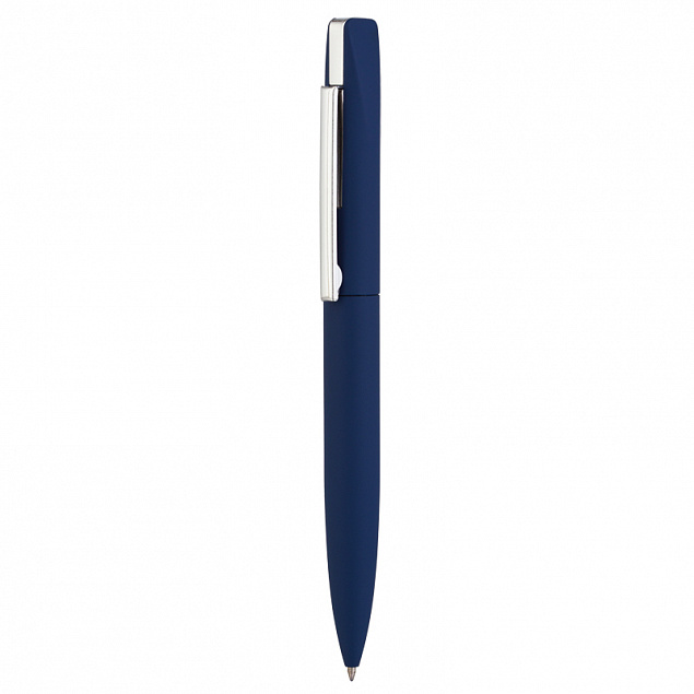 Ручка шариковая "Mercury", темно-синий, покрытие soft touch с логотипом в Ставрополе заказать по выгодной цене в кибермаркете AvroraStore