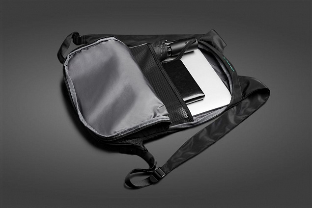 Рюкзак FlexPack Air, черный с логотипом в Ставрополе заказать по выгодной цене в кибермаркете AvroraStore