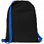 Рюкзак Nock, черный с синей стропой с логотипом в Ставрополе заказать по выгодной цене в кибермаркете AvroraStore