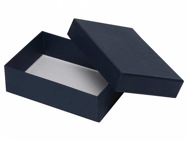 Подарочная коробка 17,7 х 12,3 х 5,2 см, синий с логотипом в Ставрополе заказать по выгодной цене в кибермаркете AvroraStore