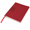 Бизнес-блокнот "Tweedi", 150х180 мм, красный, кремовая бумага, гибкая обложка, в линейку с логотипом в Ставрополе заказать по выгодной цене в кибермаркете AvroraStore