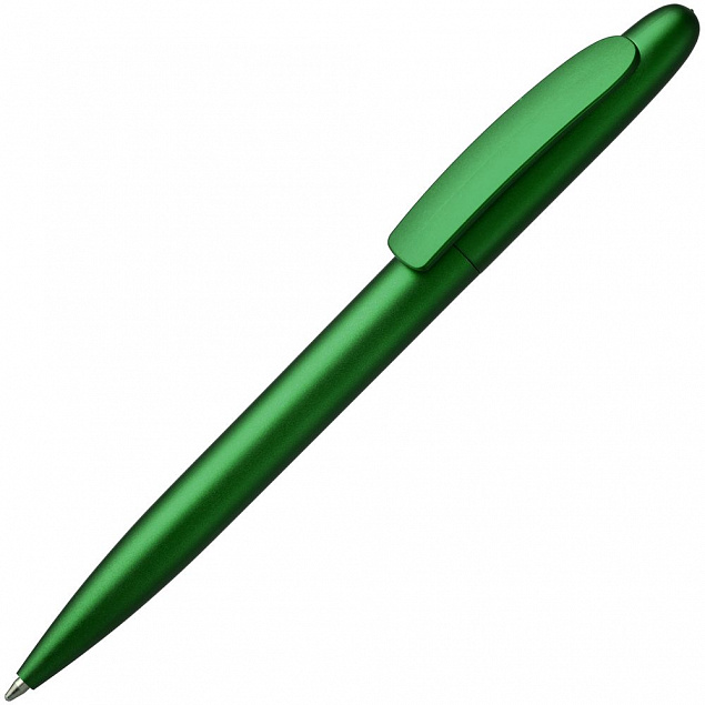 Ручка шариковая Moor Silver, зеленая с логотипом в Ставрополе заказать по выгодной цене в кибермаркете AvroraStore