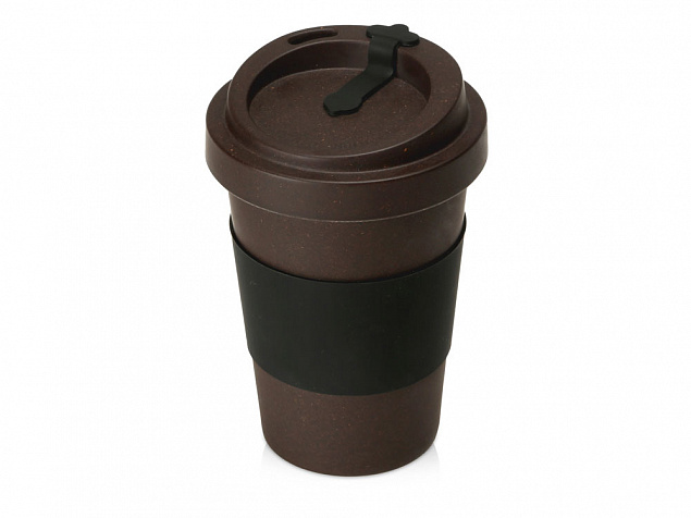 Стакан из кофе с силиконовой манжетой «Latte» с логотипом в Ставрополе заказать по выгодной цене в кибермаркете AvroraStore