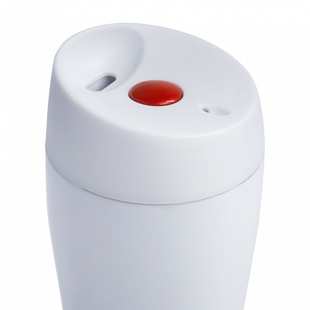 Термостакан Solingen, вакуумный, герметичный, белый с логотипом в Ставрополе заказать по выгодной цене в кибермаркете AvroraStore