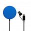 Магнитное зарядное устройство Cooper Rond, 15 Вт, синее с логотипом в Ставрополе заказать по выгодной цене в кибермаркете AvroraStore