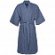 Халат вафельный мужской Boho Kimono, синий с логотипом в Ставрополе заказать по выгодной цене в кибермаркете AvroraStore