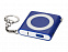 Брелок-рулетка с фонариком. 1 м., синий/белый с логотипом в Ставрополе заказать по выгодной цене в кибермаркете AvroraStore