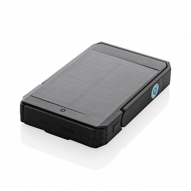Беспроводной внешний аккумулятор Skywave на солнечной батарее из переработанного пластика RCS, 5000  с логотипом в Ставрополе заказать по выгодной цене в кибермаркете AvroraStore