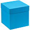 Коробка Cube M, голубая с логотипом в Ставрополе заказать по выгодной цене в кибермаркете AvroraStore