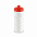 Бутылка для велосипеда Lowry, белая с красным с логотипом в Ставрополе заказать по выгодной цене в кибермаркете AvroraStore