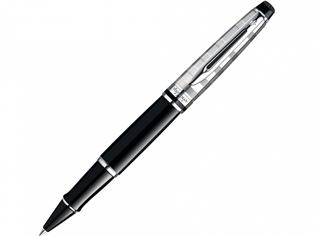 Ручка роллер Expert Deluxe Black CT F с логотипом в Ставрополе заказать по выгодной цене в кибермаркете AvroraStore