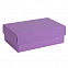 Коробка картонная, "COLOR" 11,5*6*17 см; фиолетовый с логотипом в Ставрополе заказать по выгодной цене в кибермаркете AvroraStore