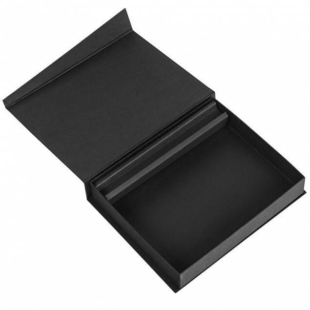 Коробка Duo под ежедневник и ручку, черная с логотипом в Ставрополе заказать по выгодной цене в кибермаркете AvroraStore