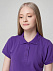 Рубашка поло женская Virma Lady, фиолетовая с логотипом в Ставрополе заказать по выгодной цене в кибермаркете AvroraStore