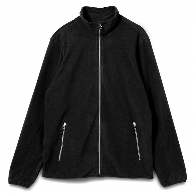 Куртка флисовая мужская TWOHAND черная с логотипом в Ставрополе заказать по выгодной цене в кибермаркете AvroraStore
