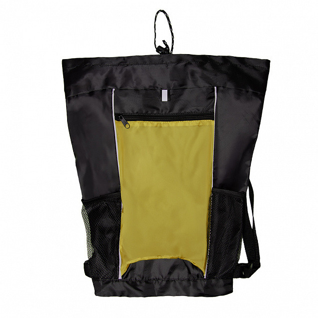 Рюкзак Fab, жёлтый/чёрный, 47 x 27 см, 100% полиэстер 210D с логотипом в Ставрополе заказать по выгодной цене в кибермаркете AvroraStore