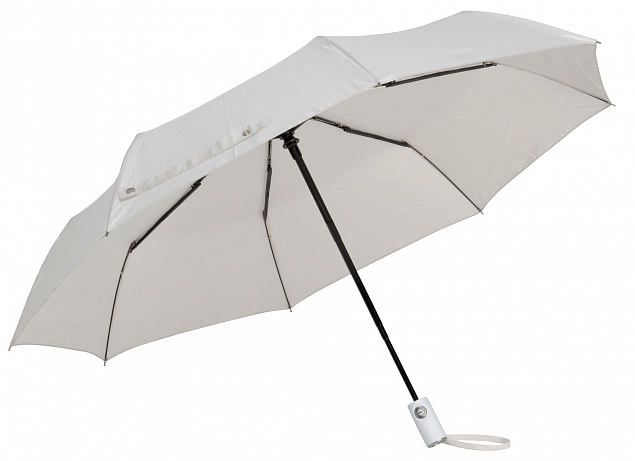 Автоматический ветрозащитный карманный зонт ORIANA, жемчужно-серый с логотипом в Ставрополе заказать по выгодной цене в кибермаркете AvroraStore