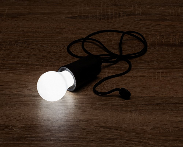 Лампа портативная Lumin, черная с логотипом в Ставрополе заказать по выгодной цене в кибермаркете AvroraStore