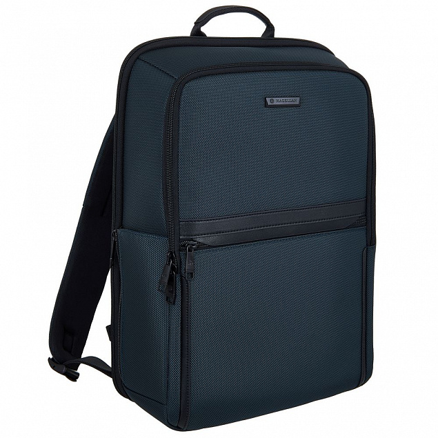 Рюкзак для ноутбука Santiago Nylon, синий с логотипом в Ставрополе заказать по выгодной цене в кибермаркете AvroraStore