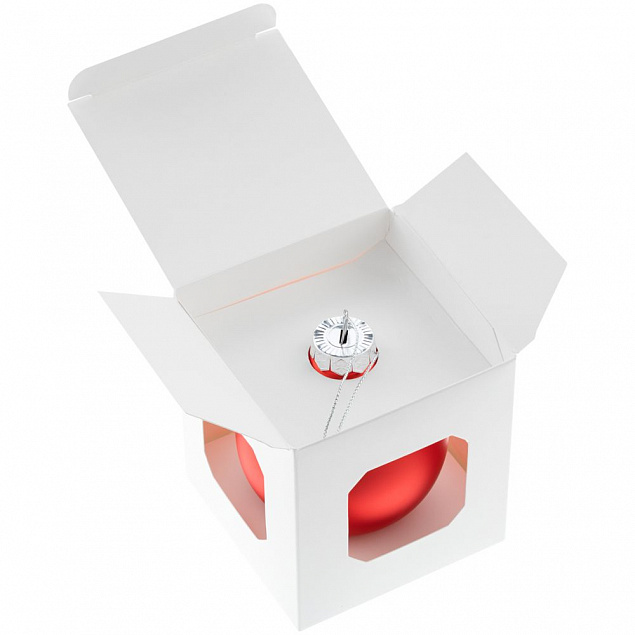 Елочный шар Finery Matt, 8 см, матовый красный с логотипом в Ставрополе заказать по выгодной цене в кибермаркете AvroraStore