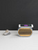 Bluetooth колонка "Stonehenge" 5Вт с беспроводным зарядным устройством, камень/бамбук с логотипом в Ставрополе заказать по выгодной цене в кибермаркете AvroraStore