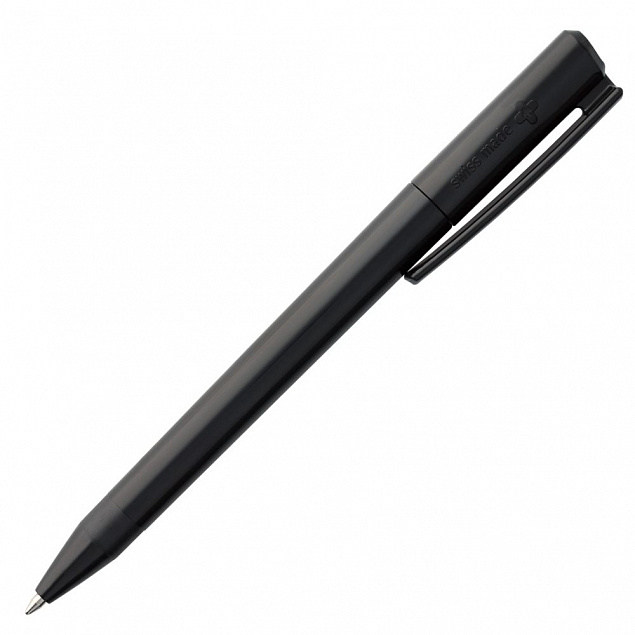 Ручка шариковая Elan, черная с логотипом в Ставрополе заказать по выгодной цене в кибермаркете AvroraStore