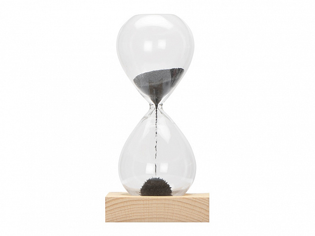 Песочные магнитные часы на деревянной подставке Infinity с логотипом в Ставрополе заказать по выгодной цене в кибермаркете AvroraStore