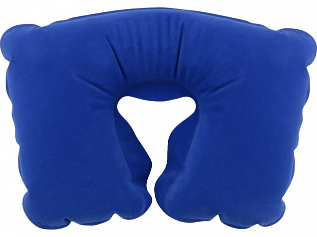 Подушка надувная Релакс, синий классический с логотипом в Ставрополе заказать по выгодной цене в кибермаркете AvroraStore