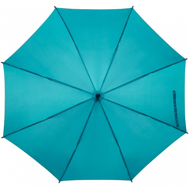 Зонт-трость Standard, бирюзовый с логотипом в Ставрополе заказать по выгодной цене в кибермаркете AvroraStore