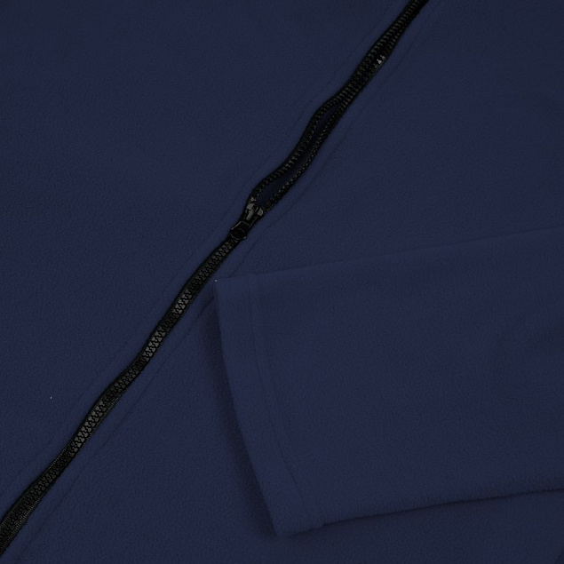 Куртка флисовая унисекс Manakin, темно-синяя с логотипом в Ставрополе заказать по выгодной цене в кибермаркете AvroraStore
