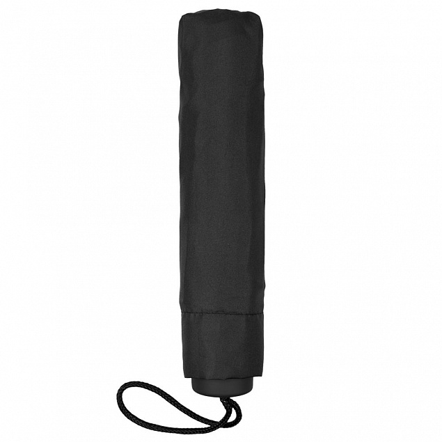 Зонт складной Light, черный с логотипом в Ставрополе заказать по выгодной цене в кибермаркете AvroraStore