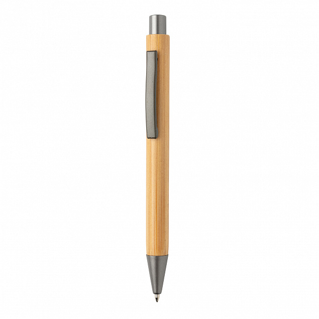 Тонкая бамбуковая ручка с логотипом в Ставрополе заказать по выгодной цене в кибермаркете AvroraStore
