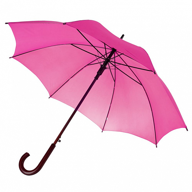 Зонт-трость Unit Standard, фуксия с логотипом в Ставрополе заказать по выгодной цене в кибермаркете AvroraStore