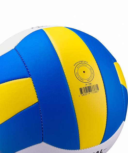 Волейбольный мяч Active, голубой с желтым с логотипом в Ставрополе заказать по выгодной цене в кибермаркете AvroraStore