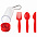 Набор "Pocket":ложка,вилка,нож в футляре с карабином с логотипом в Ставрополе заказать по выгодной цене в кибермаркете AvroraStore