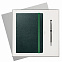 Подарочный набор Portland Btobook, зеленый (ежедневник, ручка) с логотипом в Ставрополе заказать по выгодной цене в кибермаркете AvroraStore