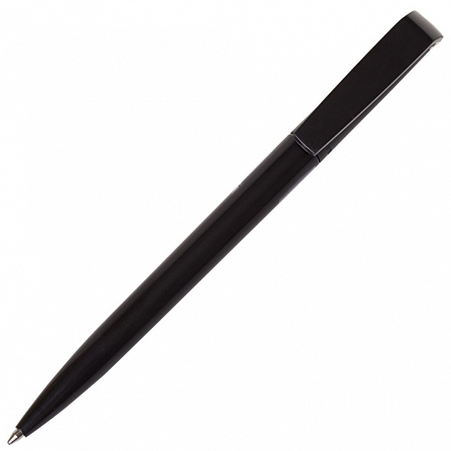 Ручка шариковая Flip, черная с логотипом в Ставрополе заказать по выгодной цене в кибермаркете AvroraStore