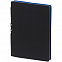 Ежедневник Flexpen Black, недатированный, черный с синим с логотипом в Ставрополе заказать по выгодной цене в кибермаркете AvroraStore