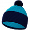Шапка Snappy, бирюзовая с синим с логотипом в Ставрополе заказать по выгодной цене в кибермаркете AvroraStore