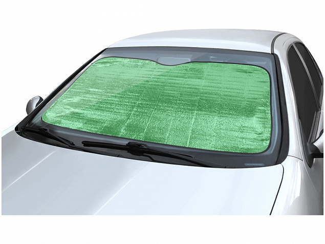 Автомобильный солнцезащитный экран Noson, зеленый с логотипом в Ставрополе заказать по выгодной цене в кибермаркете AvroraStore