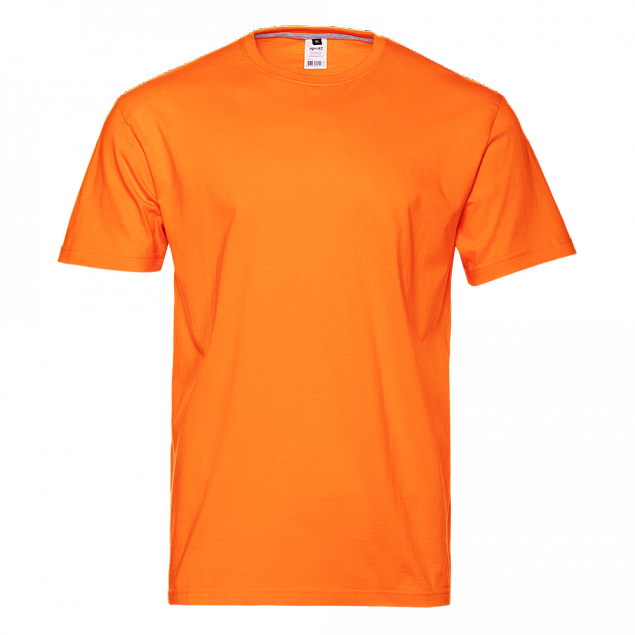 Футболка унисекс без бокового шва STAN хлопок 160, 02 Оранжевый с логотипом в Ставрополе заказать по выгодной цене в кибермаркете AvroraStore