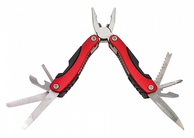 Многофункциональный инструмент BIG PLIERS, красный с логотипом в Ставрополе заказать по выгодной цене в кибермаркете AvroraStore