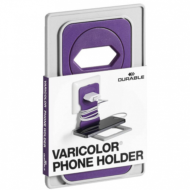 Держатель для зарядки телефона Varicolor Phone Holder, розовый с логотипом в Ставрополе заказать по выгодной цене в кибермаркете AvroraStore