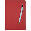 Подарочный набор Rain/Pyramid Neo, красный (ежедневник недат А5, ручка) с логотипом в Ставрополе заказать по выгодной цене в кибермаркете AvroraStore