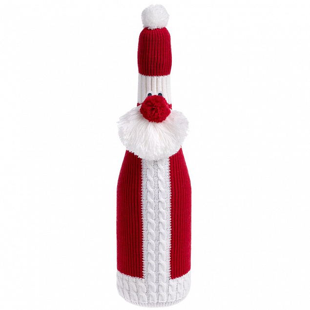 Чехол для бутылки «Дед Мороз» с логотипом в Ставрополе заказать по выгодной цене в кибермаркете AvroraStore