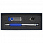 Коробка Notes с ложементом для ручки и флешки, синяя с логотипом в Ставрополе заказать по выгодной цене в кибермаркете AvroraStore