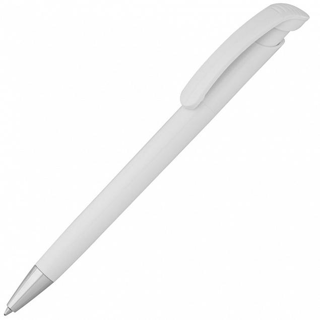 Ручка шариковая Bonita, белая с логотипом в Ставрополе заказать по выгодной цене в кибермаркете AvroraStore