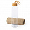 Бутылка для воды KASFOL, стекло, бамбук, 500 мл с логотипом в Ставрополе заказать по выгодной цене в кибермаркете AvroraStore